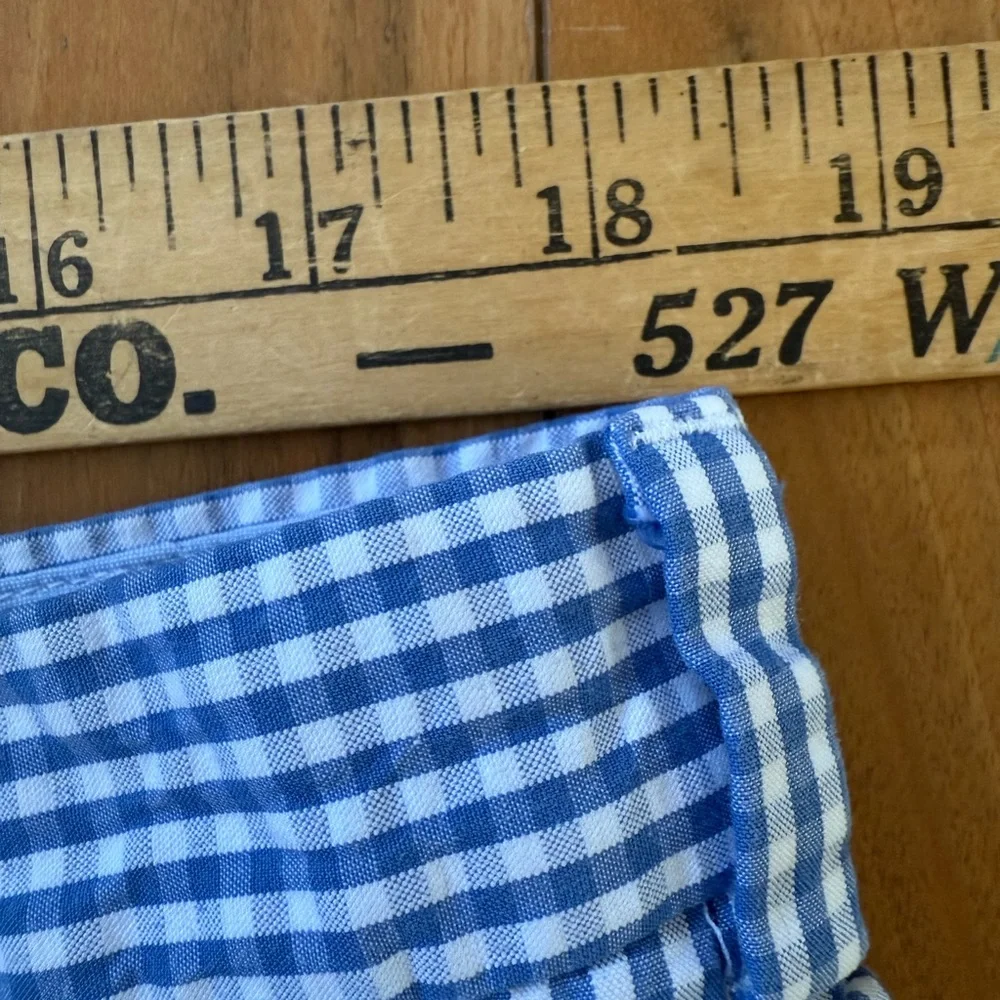Brooks Brothers Bermuda Shorts Genuine Seersucker Mens Size‎ 38 x 10 Blue White